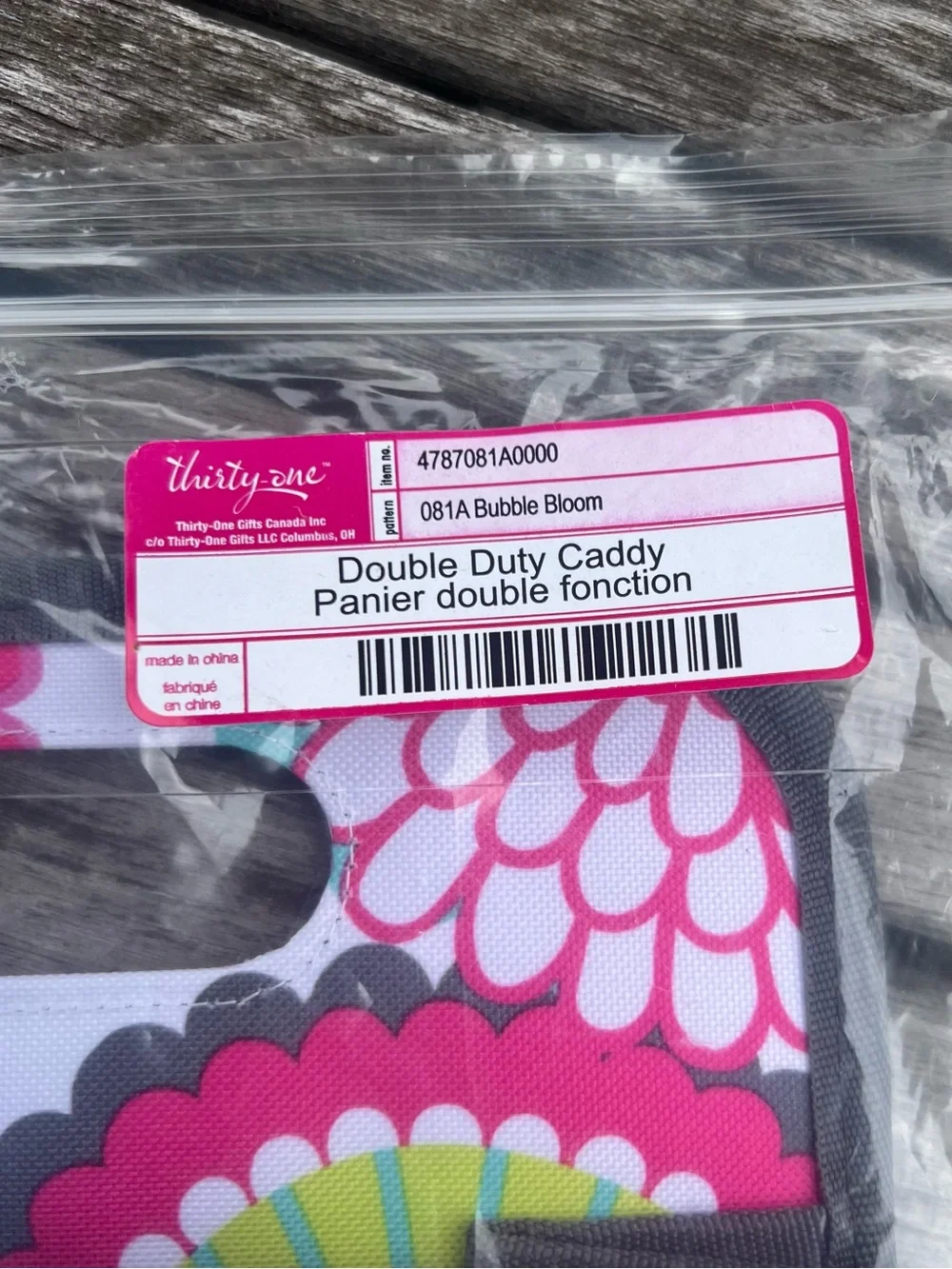 Thirty-One bubble bloom double duty caddy